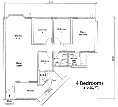 apartment floor plans 4 bedroom. Serviced Apartments in Kuala